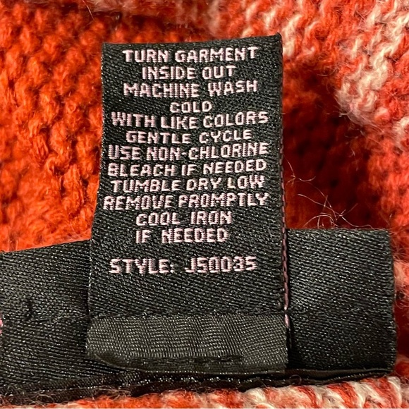 HOOKED UP BY IOT Cable Knit Pullover Sweater in Orange - Picture 5 of 5